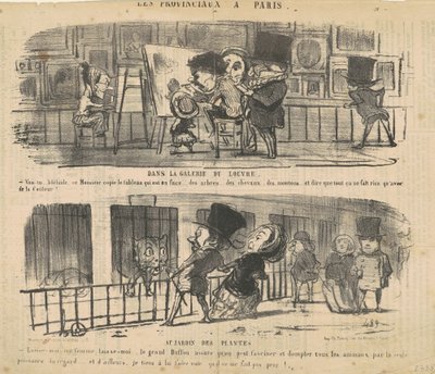 I Louvre-galleriet af Honoré Daumier