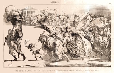 Daumier - Den store hærparade af Honoré Daumier