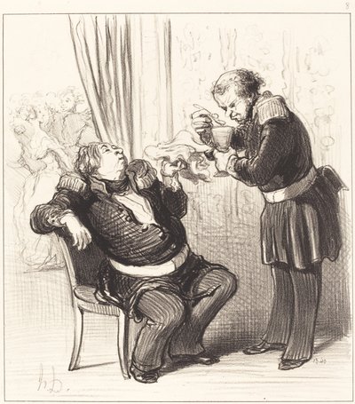 Vi har det bestemt for sjov, Guillochard! af Honoré Daumier