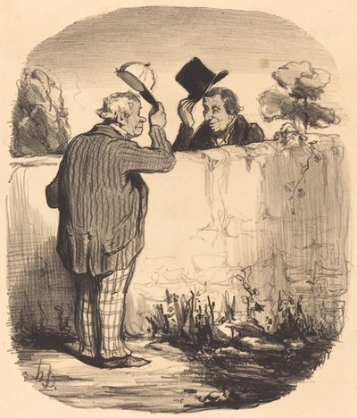 to gode naboer af Honoré Daumier