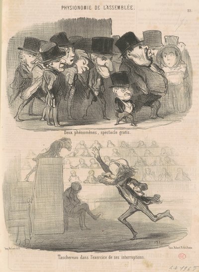 To fænomener, gratis show... af Honoré Daumier