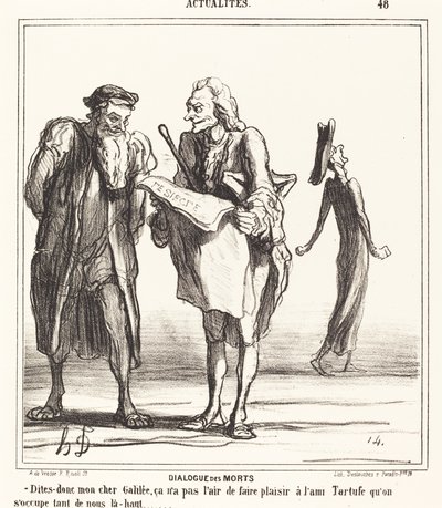 De dødes dialog af Honoré Daumier