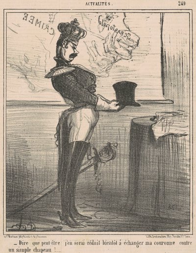 At sige, at jeg måske bliver reduceret til det... af Honoré Daumier