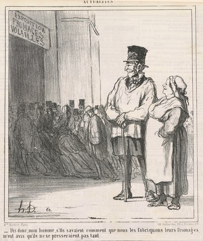 Sig, min mand, hvis de vidste... af Honoré Daumier