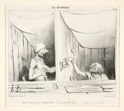 Sig, fader Coquardeau, det er ret frisk af Honoré Daumier