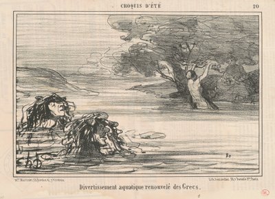 Underholdning ... fornyet fra grækerne af Honoré Daumier