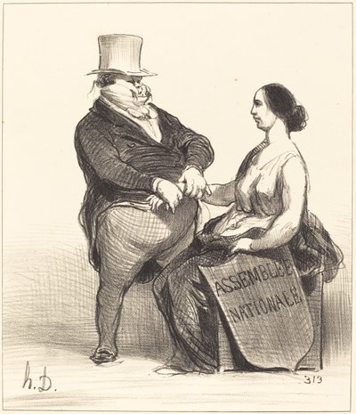 Doktor... Jeg er ikke så syg... af Honoré Daumier
