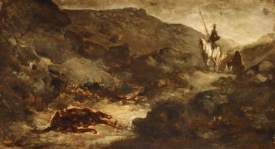 Don Quixote og det døde muldyr, efter 1864. af Honoré Daumier