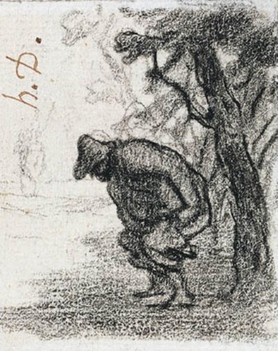 Don Quixote og Sancho Panza bag et træ af Honoré Daumier
