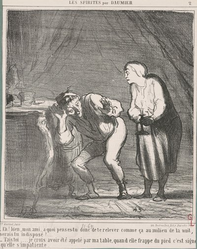 Hej! Nå... min ven, hvad tænker du på? ... af Honoré Daumier