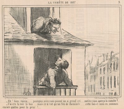 Hej! Nå, nabo... hvorfor pressede du... af Honoré Daumier
