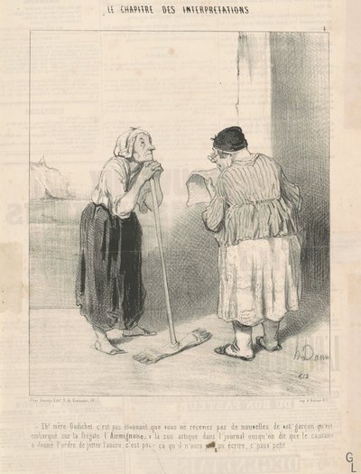 Hej! Mor Godichet det er ikke overraskende... af Honoré Daumier