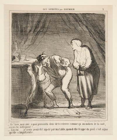 Hej! Nå, min ven, hvad synes du om at stå sådan op? af Honoré Daumier