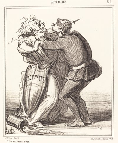 Lad os kysse af Honoré Daumier