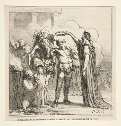 Empedokles modtager af Honoré Daumier