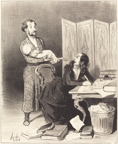 Så tag det videre... umuligt at arbejde... af Honoré Daumier
