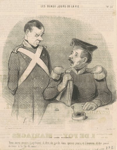 I nationalgarden af Honoré Daumier