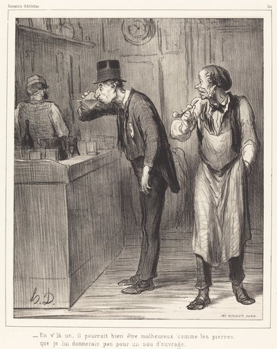 Der er en, han kunne godt være ulykkelig... af Honoré Daumier