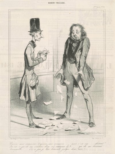 Stadig mine kreditorer, altid... af Honoré Daumier