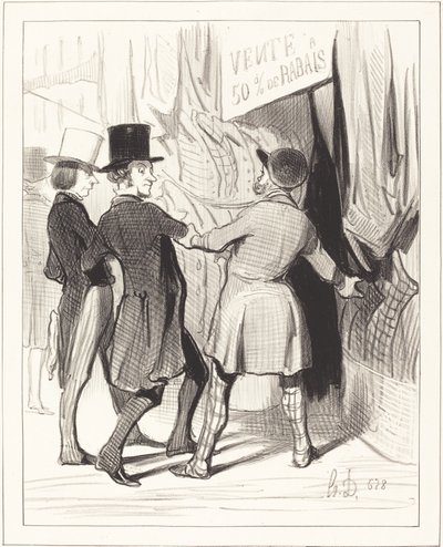 Indtast mine herrer... her er nogle storslåede... af Honoré Daumier