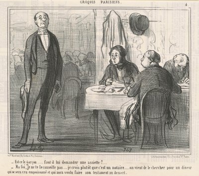 Er det drengen? af Honoré Daumier