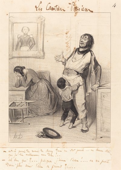 Er det tilladt at vende tilbage... i sådan en tilstand... af Honoré Daumier