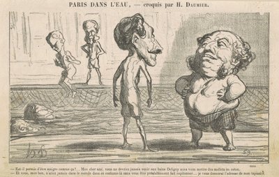 Er det tilladt at være tynd sådan! ... af Honoré Daumier