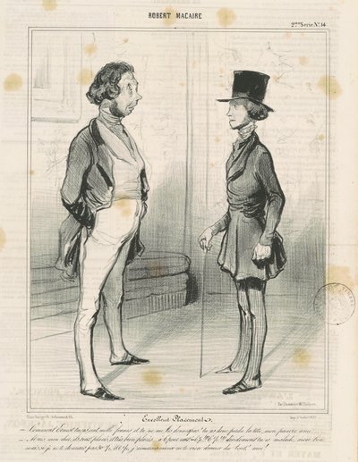 Fremragende placering af Honoré Daumier