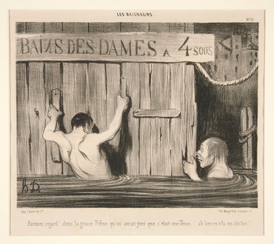 Undskyldning; blik af Honoré Daumier