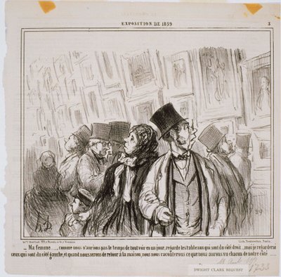 Udstilling fra 1859- Min kone ... Som vi ikke ville have af Honoré Daumier