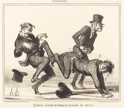 Uheldigt resultat... hestekød af Honoré Daumier
