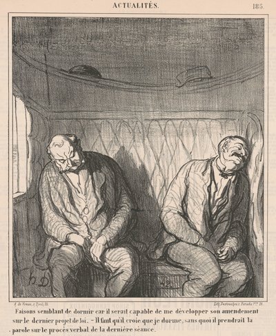 Foregive at sove ... af Honoré Daumier
