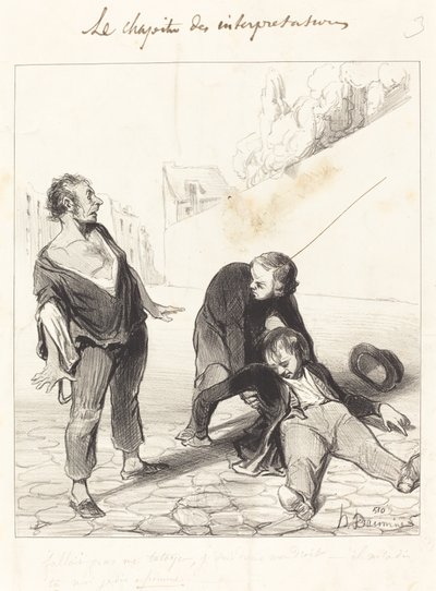 Du skal ikke kalde mig bekendt, jeg er i... af Honoré Daumier