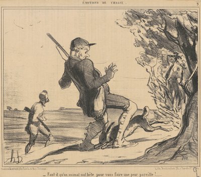 Behøver et dyr at være dumt af Honoré Daumier