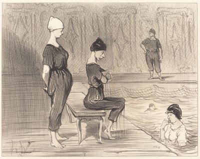 At være en del af den bedre halvdel... af Honoré Daumier