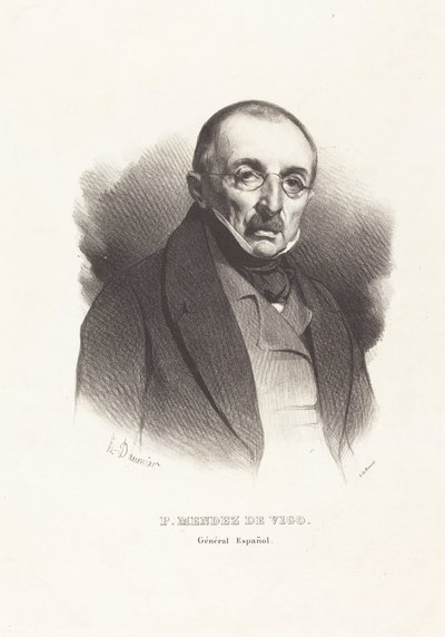 General P. Mendez Vigo af Honoré Daumier