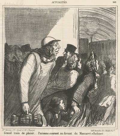 Stort sjovt tog af Honoré Daumier