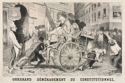 Stor Fjernelse af det forfatningsmæssige Etablissement af Honoré Daumier