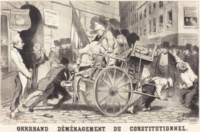 Grrrrand Udflytning af Grundloven af Honoré Daumier