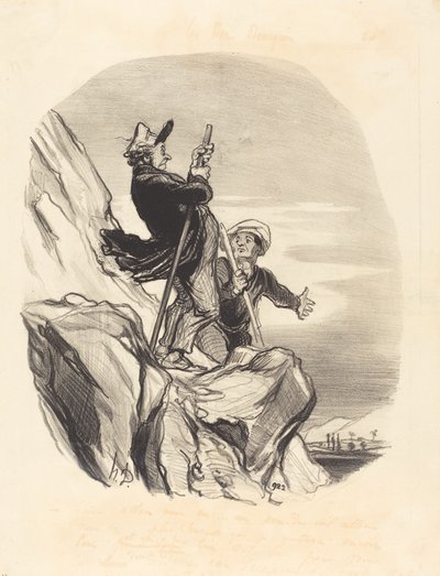 Guide, lad os gå... i himlens navn... af Honoré Daumier