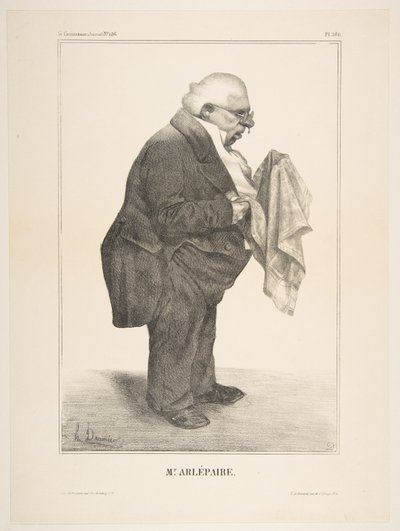 Harlé Père, udgivet i La Caricature nr. 136, 5. juni 1833, 5. juni 1833. af Honoré Daumier
