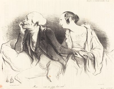 Henri!... du dømmer mig meget dårligt!... af Honoré Daumier