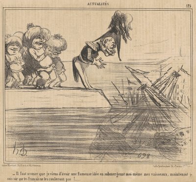 Jeg må indrømme, at jeg lige har haft en... af Honoré Daumier