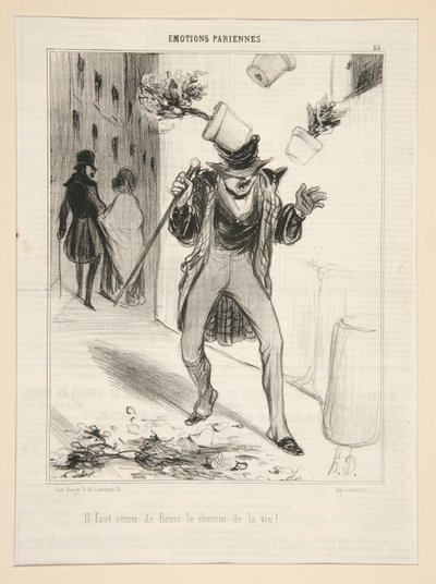 Vi skal så blomster livets måde! af Honoré Daumier