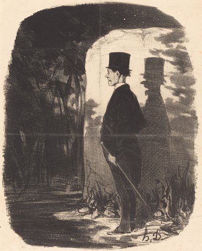 Det er overflødigt at sige, jeg er nødt til at krydse denne... skov... af Honoré Daumier