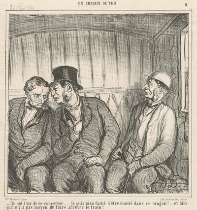 De virker til at arbejde sammen... af Honoré Daumier