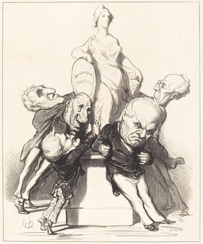 De hævder, at de støtter hende af Honoré Daumier
