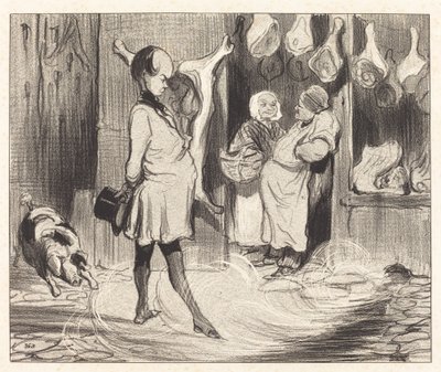 Rejseindtryk af en stor digter af Honoré Daumier