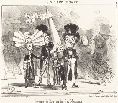 Nedre normannernes invasion af Paris af Honoré Daumier