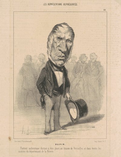 J. Jacques Dupin af Honoré Daumier